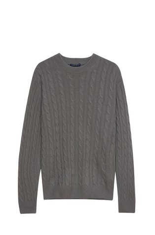 Pleten pulover iz volnene mešanice