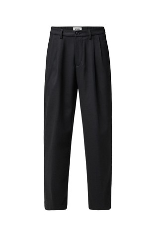 Relaxed fit hlače z gubami