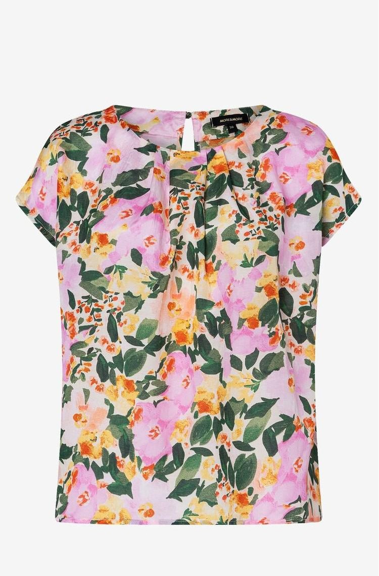 MORE &amp; MORE Floral print blouse in cotton-viscose blend Multicolor 