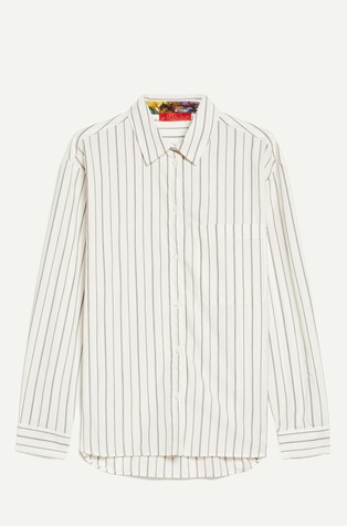 Oversized cotton-poplin shirt