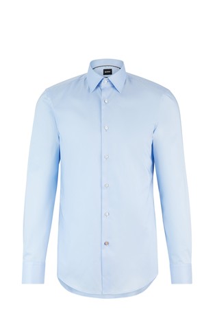 Slim fit srajca iz bombažnega poplina