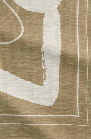 MARC O'POLO Shawl made from a cotton-linen mix Multi/Summer Sand 3