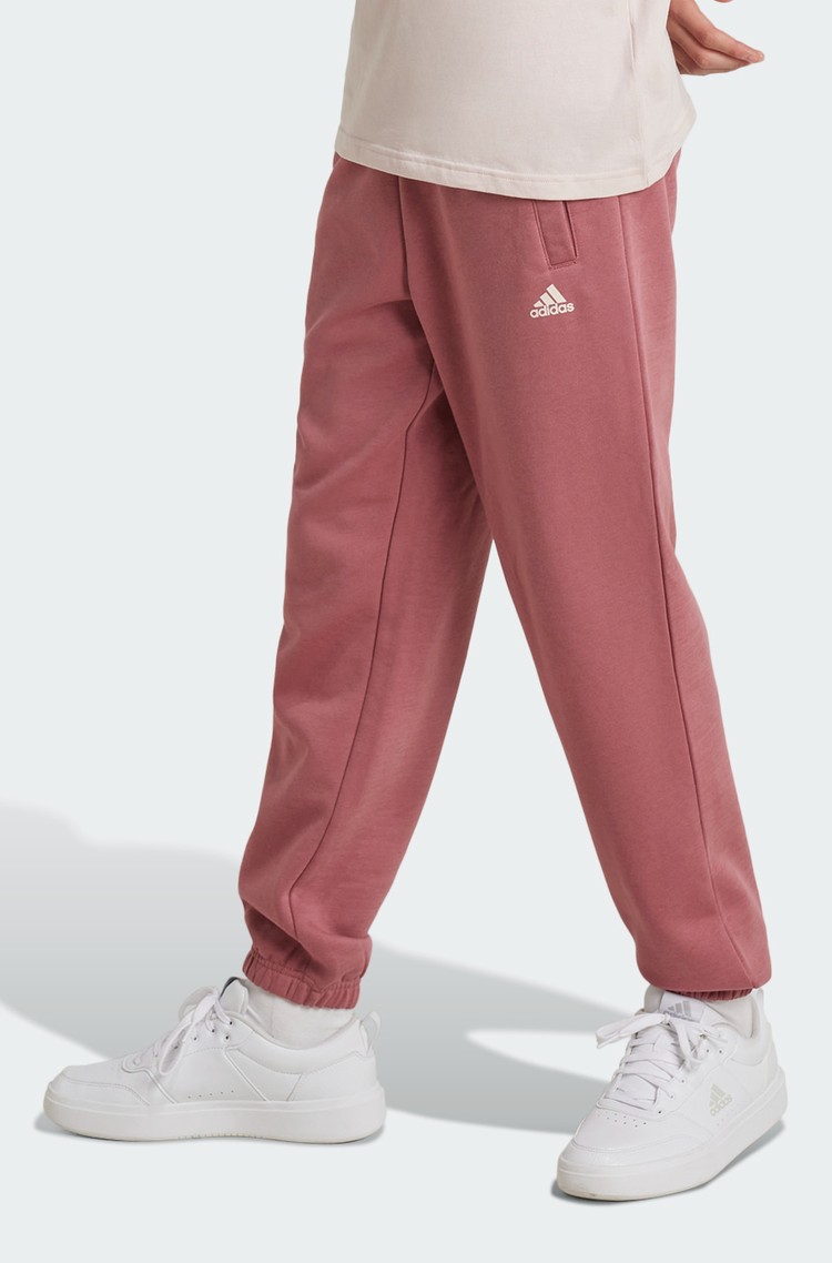 ADIDAS Essentials Small Logo Fleece Joggers Kids Pink 