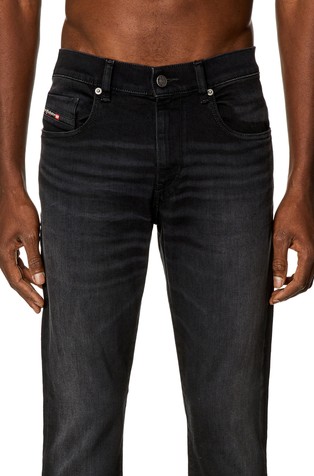 DIESEL Slim Jeans - 2019 D-Strukt 09H32 Black/Dark Grey 3