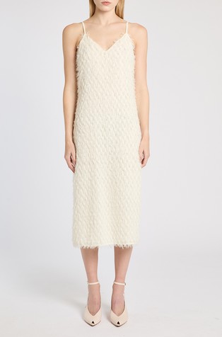 Fil coupé slip dress