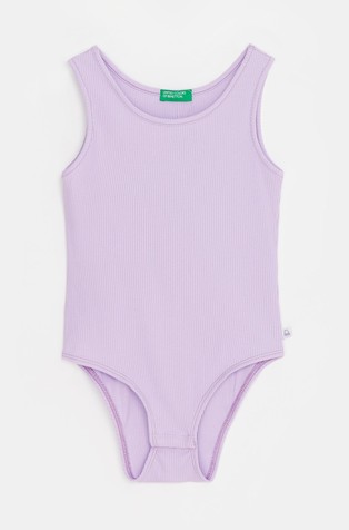 Ribbed sleeveless bodysuit