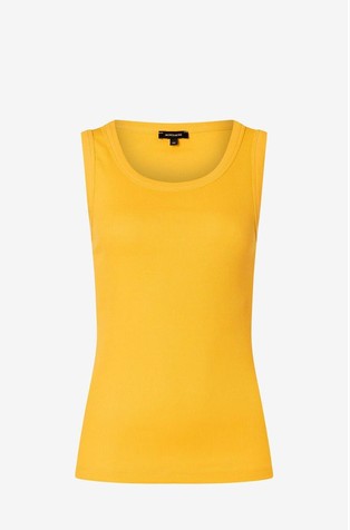 Ribbed cotton tank top