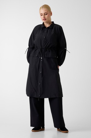 Nylon long jacket
