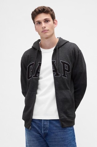 Gap logo moška jopa s kapuco