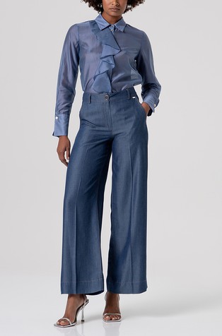 Palazzo fit hlače iz liocela