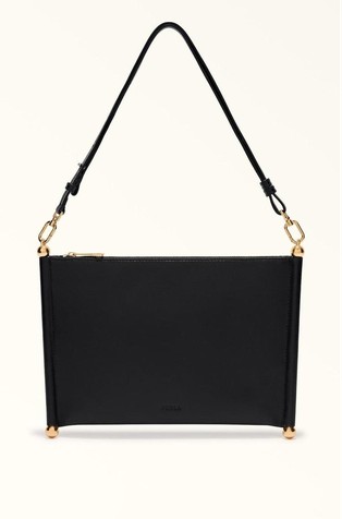 Leather Shoulder Clutch Bag