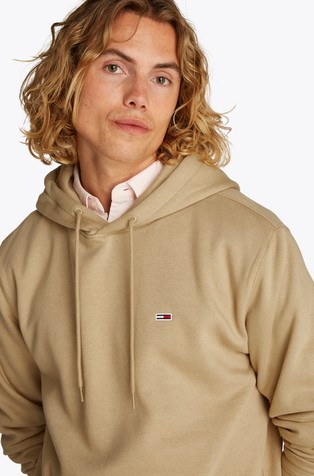 TOMMY HILFIGER Pulover s kapuco in vezeno logo zastavico Rjava - Brown 4