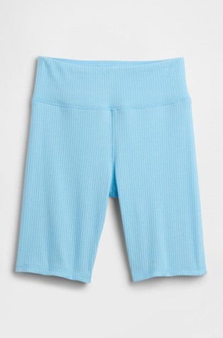 Kids Pull-On Ribbed Bike Shorts