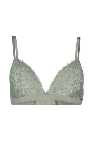 SKINY Every day in lace nature podložen triangel modrček brez opore Zelena - Olive 4