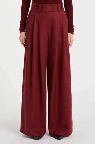 Široke hlače iz deviške volne