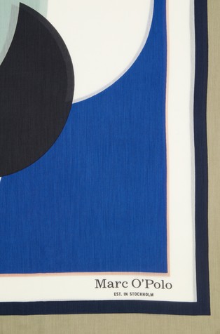 MARC O'POLO Shawl made from a modal-cupro mix Blue/Beige 3