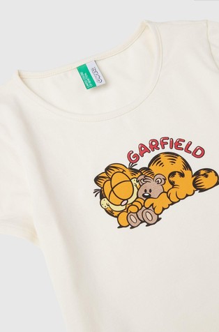 BENETTON Garfield ©2024 underwear and T-shirt set Creamy White 3