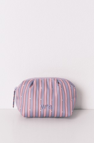 Rhinestone striped vanity case