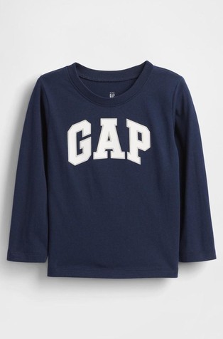 Gap logo majica z dolgimi rokavi za malčke