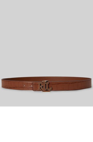 Logo Reversible Leather Belt