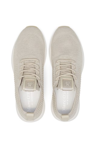 MARC O'POLO Knitted sneakers made from recycled polyester  Sand Melange 4