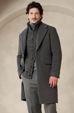 Wool blend hotsell topcoat