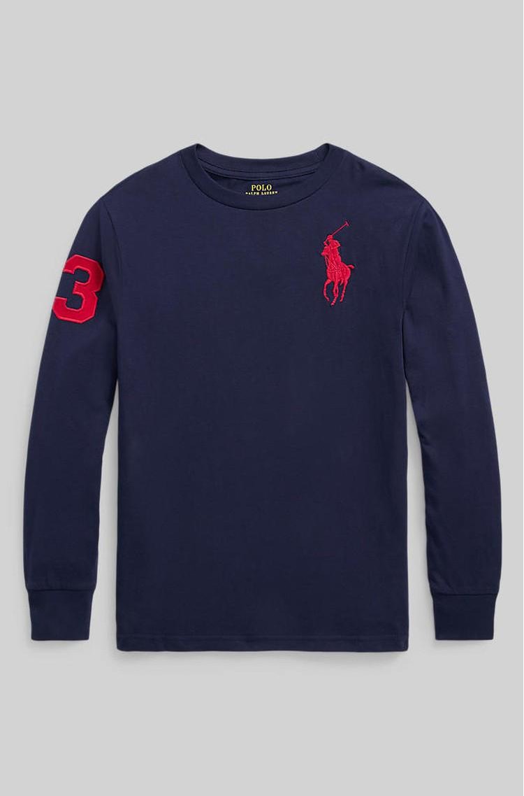 RALPH LAUREN Big Pony Cotton Jersey Tee Refined Navy 