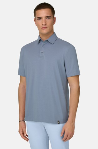 Polo Shirt In Stretch Pima Cotton