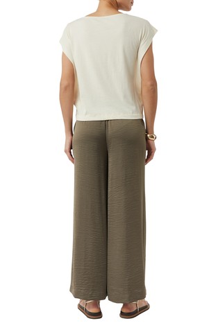 COMMA Relaxed fit viscose-blend tee Beige 2