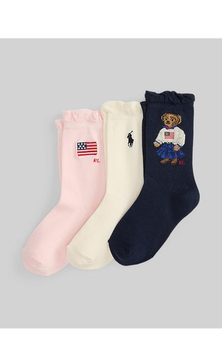Polo Bear paket 3 parov nogavic
