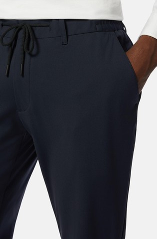 BOGGI MILANO B-Tech hlače iz raztegljivega najlona Modra - Navy Blue 4