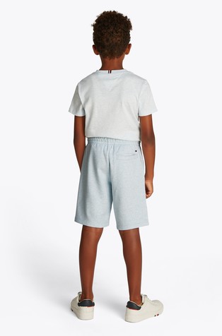 TOMMY HILFIGER Varsity Logo Cotton-blend Shorts Light Blue 2