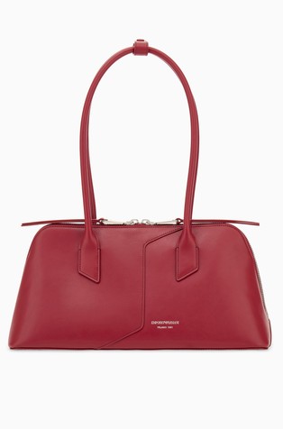 Faux-leather handbag