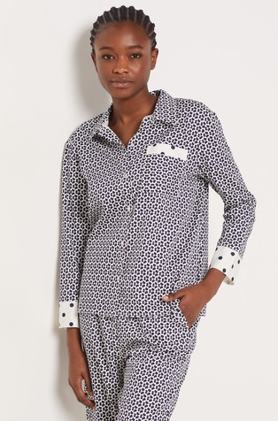Florish Printed pajama shirt