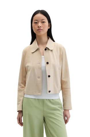 Jakna iz semiša s Peter Pan ovratnikom