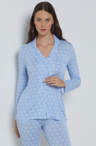 Saskisa Printed pajama shirt