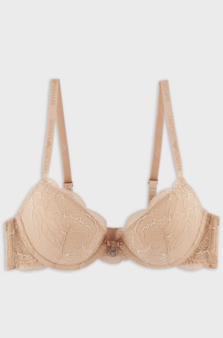 Virtual lace bra with moulded cups