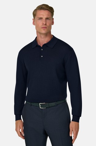 Knitted Polo Shirt in Merino