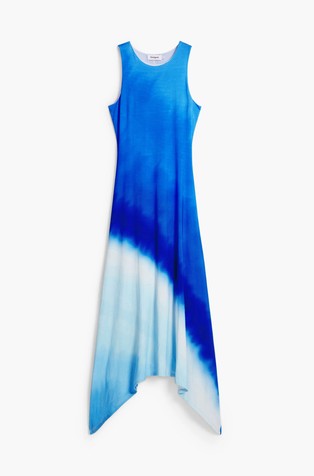 DESIGUAL Sleeveless dress in stretch viscose Blue 7