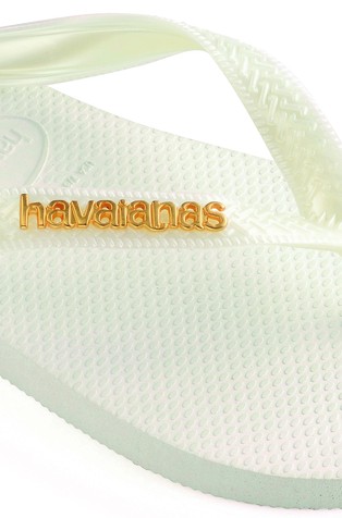 HAVAIANAS Slim Logo japonke Bela - White 5