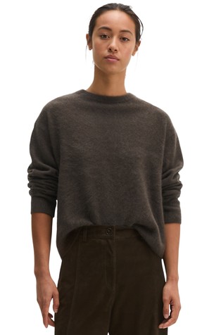 Loose-fitting sweater in merino wool