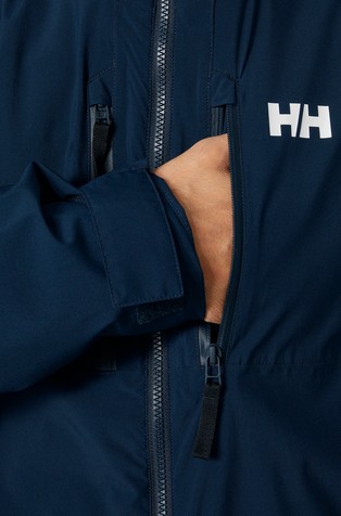 HELLY HANSEN Park podložena dežna parka Modra - Blue 4