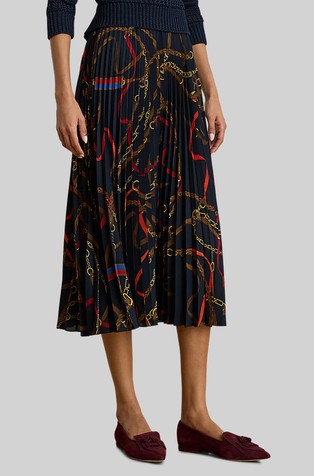 Vzorčasto plisirano krilo iz žoržeta