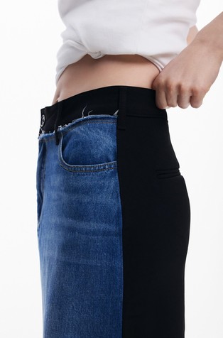 DESIGUAL Krilo iz kombinacije tkanin Večbarvna - Blue / Black 4