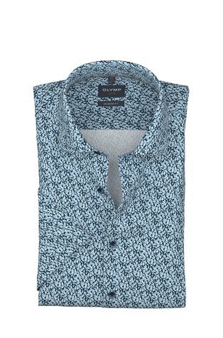 Luxor modern fit patterned cotton short-sleeved shirt