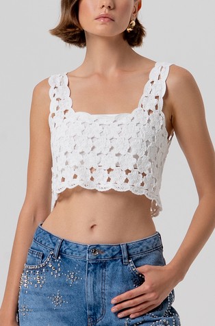 Cropped kvačkan top