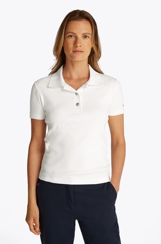 Slim Fit Metall Button Polo Shirt