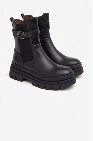 NEROGIARDINI Leather Chelsea Boots Black 2