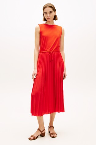 Midi obleka brez rokavov