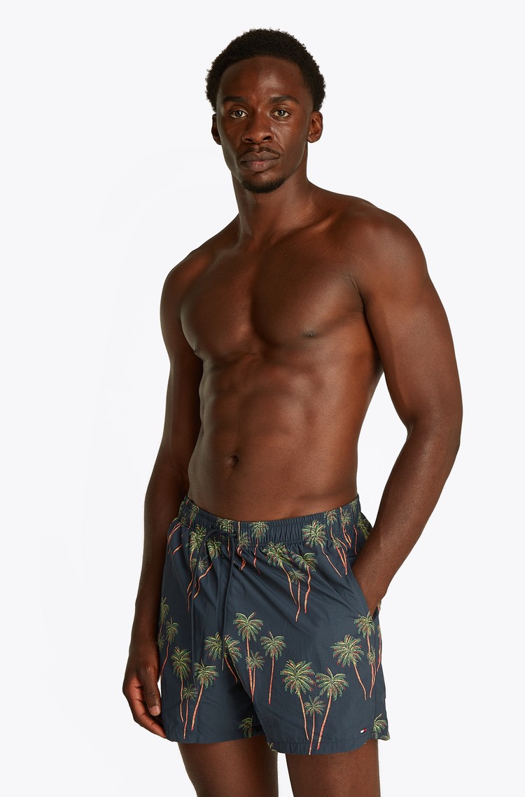 TOMMY HILFIGER Essential vzorčaste kopalke Večbarvna - Multi 